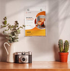 FUCDTEFC 2 Pack Acrylic Brochure Holder 8.5x11 & 4 x9 Inches, Clear 2 Tier Literature Magazine Stand Brochure Display Stand w Removable Divider Universal, Flyer Holder for Wall Mount or Countertop - size: 2 Pack 2-Tier Brochure Holder