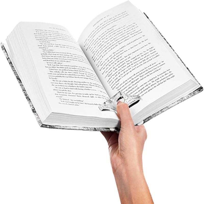 2Pcs Thumb Book Support Press Bookend - Ideal for Book Lovers, Blue - color: Blue