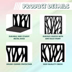 Peacoblue Metal Bookends for Shelves, Modern Decorative Heavy Duty Study Book Support Stoppers for Office, Desk, Shelf, Room 5.3"x4.3"x7.9" Cast Iron Simple Tall Bookends, 1 Pair (Dead Tree) - style: Dead Tree
