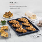 KitchenAid 13x18in Nonstick Aluminized Steel Baking Sheet, Ink Blue - color: Ink Blue, size: 13 x 18 Inch