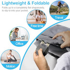 POQOD Foldable Cell Phone Stand for Desk, Fully Adjustable Phone Holder for Desk Compatible with iPhone 16 15 14 13 12, Nintendo Switch, All Phones, (Black) - color: Black 360° Rotating