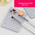 62Pcs Nail Art Brushes Tools,5 Pcs Liner Brushes for Nails,Nail Sponges for Ombre with Grabbing Pen, Dual Tipped Silicone Dotting Sculpture Pen and Mixing Palette Pen Holder, Nail Design Brushes - size: Medium