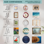 Plate Holder Easel Display Stand - 4.5 inch Metal Plate Stands for Display - Tabletop Picture Stand - Black Iron Easels for Display Pictures | Photo Frames | Book | Decorative Plates | Plaque - 1 Pack