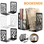 Book Ends Metal Bookends Heavy Duty Non-Skid Bookend Book Holder Bookend Supports Premium Iron Book Stopper for School Home Office Study Room(7x4.7x3.5inch)