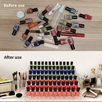 BTremary Clear Nail Polish Paint Organizer Holder Rack Shelf 6 Tier Acrylic Tattoo Ink Essential Oil Display Stand Holds Up to 48-96 Bottles for Table (Fit 1-2oz Bottles) - size: 6 Tiers Tabletop Rack