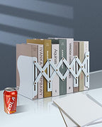 MSDADA Adjustable Bookends, Bookends for Heavy Book, Expandable Book Organizer for Office, School, Libraries, Extends up to 19 inches (Light Blue) - color: Light Blue