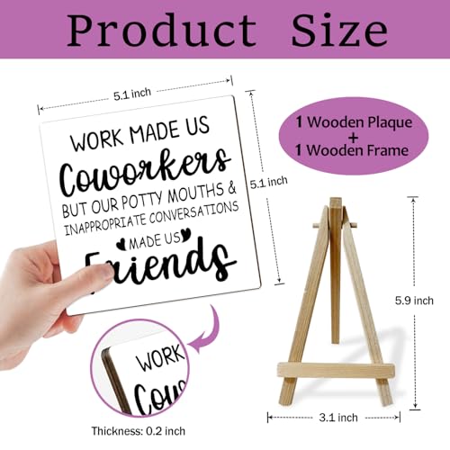 Appreciation Gifts for Colleague, Girly Gifts for Women, Employee Appreciation Gifts, Thank You Gifts for Colleague, Office Desk Decor for Women (MP20), Wood - color: MP020