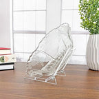GIBSON HOLDERS 3PL Adjustable White Wire and Clear Acrylic Display Easel, 3.875" W x 5.375" D x 5.25" H, Pack of 12 - size: 12-Pack