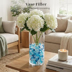 DomeStar 550PCS Small Mixed Blue Vase Fillers, Acrylic Fake Ice Rocks Blue Gems Crystals Plastic Diamonds Table Centerpiece Fish Tank Table Scatter Photography Props Display Decor (0.4 * 0.6) - color: Mixed Blue