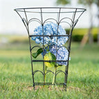 COOOXIM 27.5 x 22 Inches Peony Cages & Supports - Heavy Duty Metal Plant Obelisk Trellis for Outdoor Use, Perfect for Peonies, Roses, and Climbing Vines - Durable Garden Support Ring in M Shape - size: 27.5"x22"