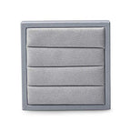 Oirlv Premium Leather Ring Display Stand Small Ring Tray Showcase Jewelry Display Jewelry Holder Home Organizer(Light Grey) - color: Light Grey