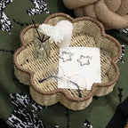 GYASVWU Paper Rope Scalloped Tray, Wicker Trays for Decor, Shallow Baskets for Storage, Rattan Tray for Coffee Table/Living Room/Bedroom Organization (Beige+Brown)