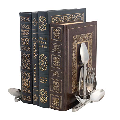 Decorative Bookends, Set of 2, Fork and Spoon (Yoga Namaste)