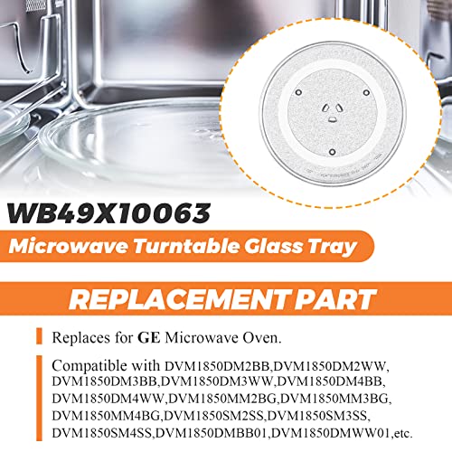 14 1/8" Microwave Turntable Glass Tray by Beaquicy - 14 1/8 INCH Microwave Plate Replacement for GE Microwave - Replaces DE74-20002B WB49X10063 DE74-20002A DE74-20002D WB39X10038 WB49X10096 - size: 14.2"