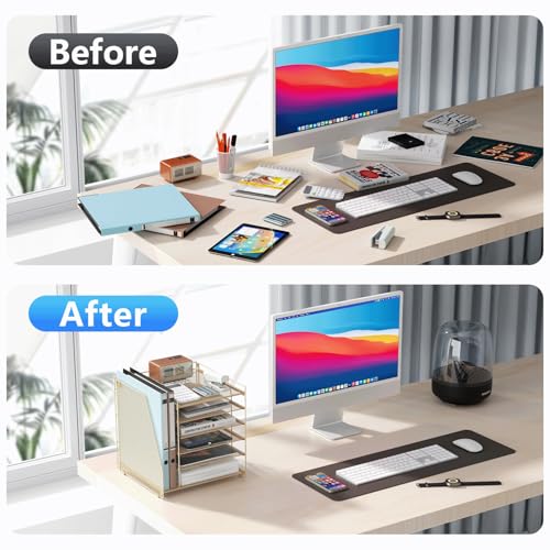 gianotter 6-Tier Paper Organizer With Magazine Holder, Desk Organizers and Accessories, Desk Accessories & Workspace Organizers, File Organizer for Office Supplies Storag (Gold, 6-Tier) - color: Gold, size: 6-Tier