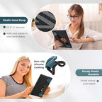 MoKo Security Hand-Strap for 9-11 Inch Tablet, iPad/Kindle Fire HD/Samsung, High-Elasticity Versatile Hand Strap Lightweight Finger Grip Holder, Lake Blue - color: Lake Blue, style: Patterned Strap