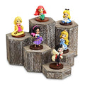 MOOCA Wooden 6 Pcs Hexagon Risers for Display Jewelry and Accessories Display Stand, Coffee - color: Coffee, 6 Pieces