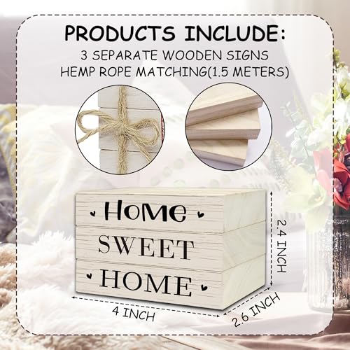 Mini Decorative Books For Home Decor, Small Wood Book Stack For Table Decor, Home Sweet Home decoration Books For Living Room Bookshelf, Farmhouse Stacked Books decoration（L52) - color: Home Sweet Home 7