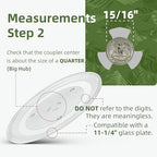 11.25" Microwave Glass Plate Replacement Compatible with GE WB49X10097 WB49X10034 Samsung DE74-20102D DE63-00536A DE63-00624A and 11 3/8" Panasonic Microwave Glass plate Replace - size: 11.25" Big Coupler Hole