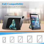 Fintie Universal Tablet Hand Strap Holder - [Dual Stand Supports] Detachable Padded Hook & Loop Fastening Handle Grip with Adhesive Patch for iPad/Galaxy Tab and All 7-11" Tablets, Blossom - color: Blossom