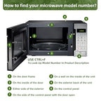12.75" Microwave Plate Replacement for WB49X10129 GE Microwave Glass Plate, LG 3390W1A027A and Kenmore Microwave Glass Plate 1B71961H Compatible With WP8172138 12 3/4 inch Whirlpool Microwave Plate - size: 12.75" Small Coupler Hole