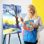 Art Painting Tripod Easel Stands - Portable Adjustable Display Artist Metal Easel with 1 Bag for Tabletop/Floor Painting, Height from 17 to 66 inches, Sturdy for Drawing, Displaying - Black 3 Pack - style: Black-3pack