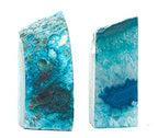 Agate Bookend Teal (2-3.5 lbs) - color: Teal, size: 2 - 3.5 lb