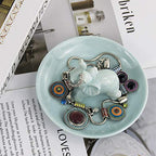 PUDDING CABIN Elephant Gifts for Women Mom, Blue Elephant Ring Holder for Jewelry, Christmas Birthday Gifts for Women Mom Her, Engagement Ring Holder Wedding Gifts - style: Blue Elephant