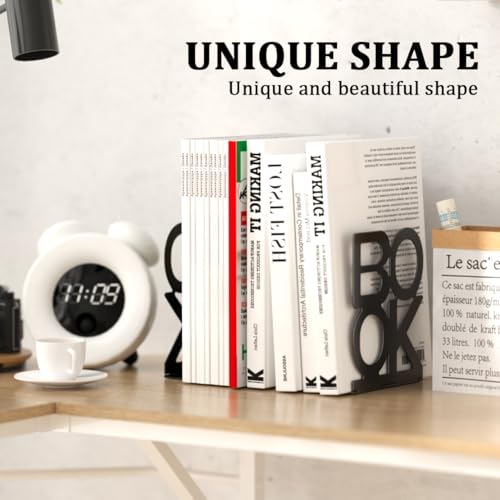 Book Ends,1 Pair Bookends Metal Bookend (Folding Book Ends 1 Pair) - size: Folding Book Ends 1 Pair