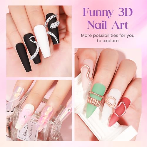 MIZHSE 3D Gel Nail Art Sculpting Gel, Solid Builder Gels for Nails 60g Large Capacity 3D Sculpting Non-Sticky Carving U V/LED Extension Hard Gels with 3D Mold for Nail Art Salon Home DIY - color: 0-0-Translucent Colors
