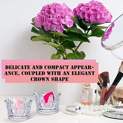 AKOAK 1 Pack Crown Glassware Candle Holder, Elegant Glass Tea Lamp Holder, Tea Light/Tabletop Candle Holder Decoration, Votive Candle Holder, Wedding, Party, Dinner, Family Decoration (Seven Color) - color: Seven Color