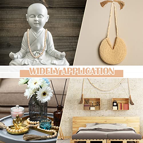 Jetec 3 Pcs Decorative Display Books Hardcover White Home Decor Coffee Table Faux Farmhouse Stacked Fake Decorative Books with Wood Bead Tassels for Shelves Kitchen, 58 Inch, Family Where Life Begins - style: Family Where Life Begins