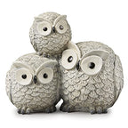 Garden Items Owls Garden Statue, one Size, Light Gray - size: One Size