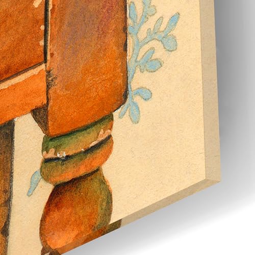 Epic Art 'Bookends' by Marvindale Acrylic Glass Wall Art, 12" x 12" - size: 12L" x 12W"