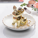 PUDDING CABIN Bulldog Ring Holder Dish, Gifts for Mom Valentines, Birthday Gift for Women Friend Girls Aunt Mothers Day Bridesmaid Wedding Engagement Xmas Gifts, Dog Mom Gifts for Women - style: Bulldog