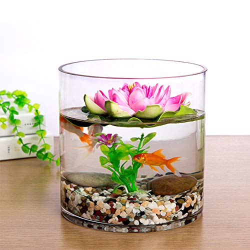 WGV Cylinder Vase, Width 8", Height 10", Clear Wide Large Diameter Flower Glassware, Floral Container, Planter Terrarium for Wedding Party Event, Home Accent Decor, 1 Piece - size: 8"x10"H