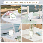 Urban Deco 16 PK Table Card Holder Place Card Holders Steel Card Holders for Photos, Food Signs, Memo Notes, Weddings, Restaurants, Birthday (Silver) - color: Silver