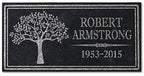 in Loving Memory Photo Tree of Life Personalized Granite Memorial Stone Sympathy Remembrance of Dad Mom Child (Granite-Tree-Pers, Garden 12"x6"x3/8")