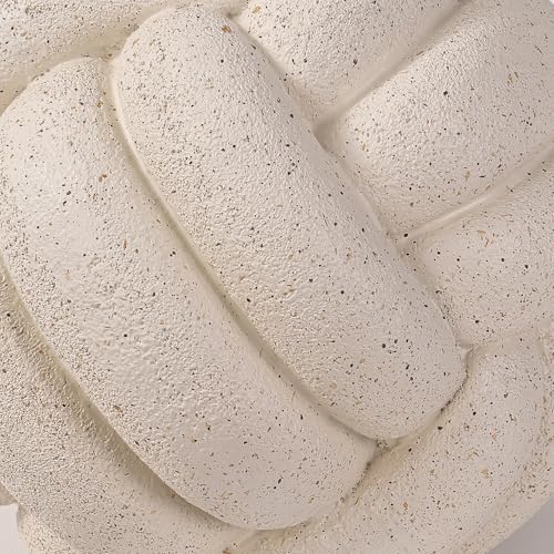 Knot Ball Statue Decor, Coffee Table Decor, Resin Aesthetic Decorative Accents for Book Shelf Entry Table Boho Modern Rustic Home Décor Office Living Room Decoration