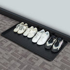 Extra Large All-Weather Boot Tray 40x20 in, Waterproof Shoe Mat with 1.25 in Raised Edge, Recycled Polypropylene Floor Protector for Entryway and Mudroom, Black - style: Black