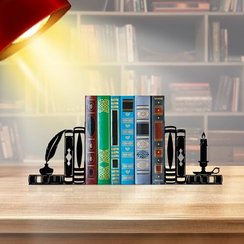 Vintage and Gothic Inspired Decorative Bookends - Unique Literary Gifts for Author and Writer Enthusiasts