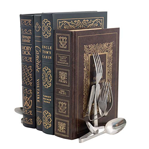 Decorative Bookends, Set of 2, Fork and Spoon (Yoga Namaste)