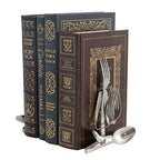 Decorative Bookends, Set of 2, Fork and Spoon (Yoga Namaste)