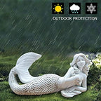 Statue Home Decor, Lying Garden Sculpture Figurine Statue Modern Art Ornament for Garden Home Office Desktop Decoration