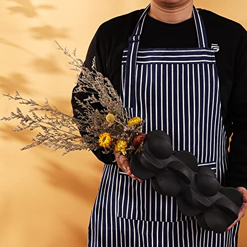 9-Inch Ceramic Flower Vase for Modern Farmhouse Decoration, Flower Vase for Home Decor Living Room, Home, Office, Centerpiece,Table and Wedding (Small, Black)