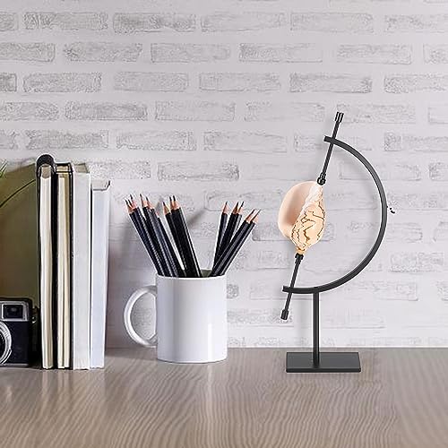 JUXYES UXYES Black Metal Sphere Holder Caliper Stand, Hold 1-1/2 to 5, Caliper Style Display Stand for Mineral, Ornament, Gem, Shell, Coin, etc - color: Black, size: M