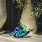 QFkris 8" Glass Conch Figurines, Hand Blown Seashell Art Glass Sculpture, Beautiful Home Decor, Crystal Paperweight - color: Blue