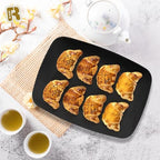 R-kay 6 Pack Plastic Serving Trays - 12.75 x 8.25, Party Platters - Black - color: Black