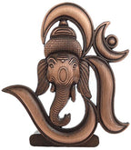 FURE B-Fashionable Antique Om Ganesha Idol (Antique Copper)