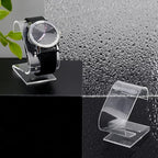 PH PandaHall 2pcs Clear Watch Stand, 2.4 x 2.4 x 1.3 inch Single Watch Holder Display Acrylic Bracelet Display Rack Jewelry Holder Stand Watch Organizer Storage for Women